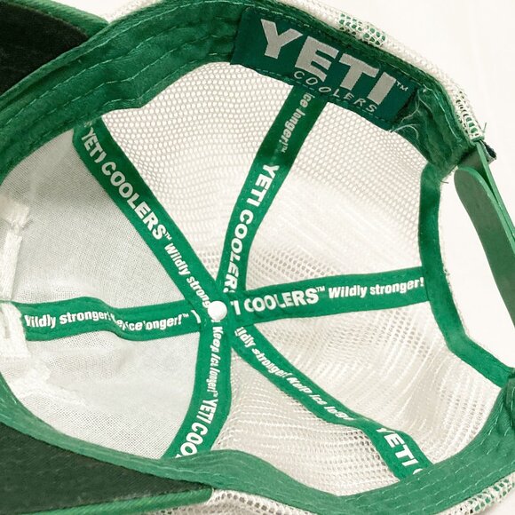 Yeti Coolers Green & White Snapback Trucker Hat - Picture 7 of 7